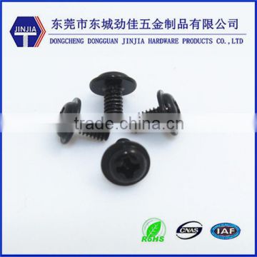 big head pan head screw black shoulder machine screw m2