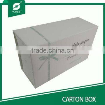 White Cardboard Drawer Box White Carton Box With Hot Stamping photo-5