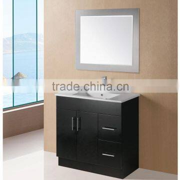 High Quality 36 inch Free Standing Single Basin Ceramic Top Bathroom Cabinet