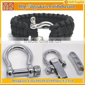 Yukai Survival Wristband Bow Shackle Clasp in Zinc Alloy