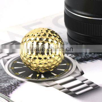 China OEM factory custom 24k real gold plated golf ball