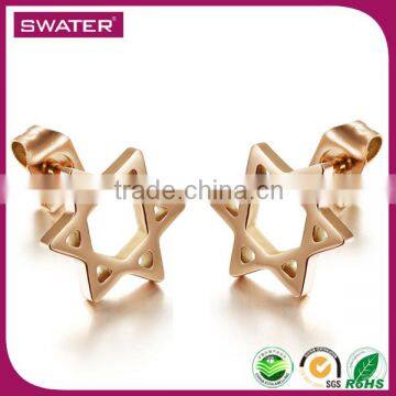 China Wholesale Market Fashion Hexagon Mexican Gold Earrings