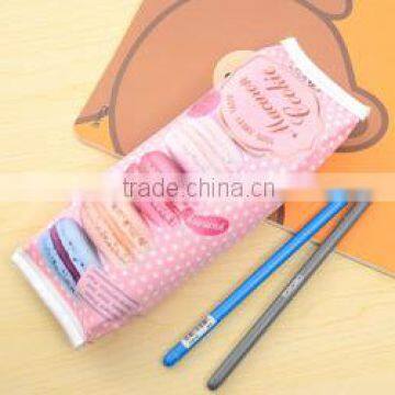 Wholesale PU leather pencil case with cookie printing