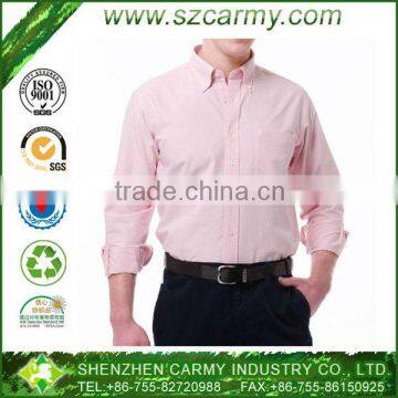 100%cotton men's formal shirt, pink business man shirt 2013, cheap mens business shirts