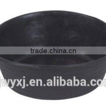 rounded rubber bucket with two incorporated handles,hot feed products