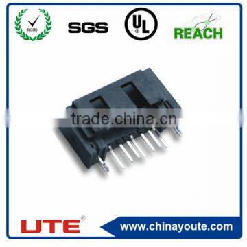 SATA Connector, 7P, Male, with locking groove, 180 degree,overhead projector