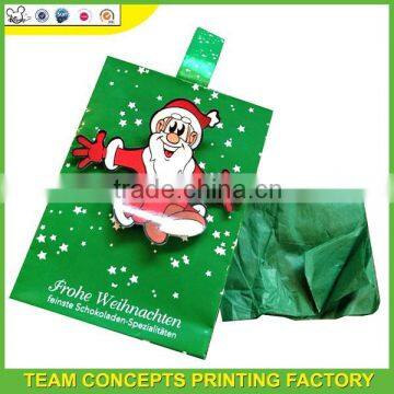 Decorative christmas paper gift bag
