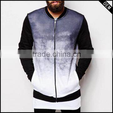 Fade Sublimation Zip And Baseball Style Customized Man/woman Winter Varsity Jacket/bomber Jackets                        
                                                Quality Choice