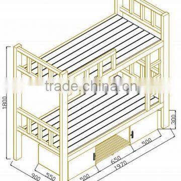 teak solid wood bunk bed designs