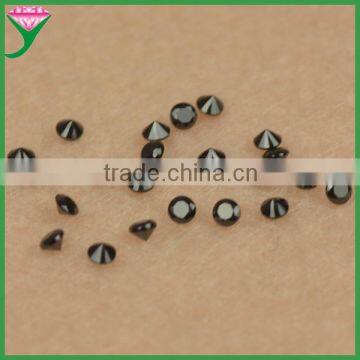 Wuzhou European Machine Cut Round Faceted Nano Black Spinel, Black Spinel Stone photo-3