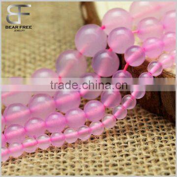 4mm/6mm/8mm/10mm Wholesale Natural Pink Agate Gemstone Beads, Faceted Round Shape Pink Agate Beads photo-3