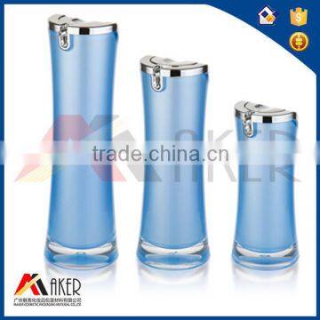 Popuar Plastic Cosmetic Acrylic Bottle/jar,Square Acrylic Acrylic Lotion Bottle,Fancy Round Acrylic Cosmetic Bottle