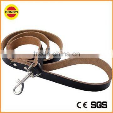 Pet dog leather leashes pet collar and leash retractable dog leash
