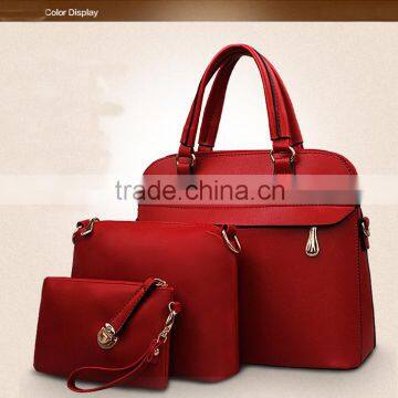 bag factory 3in1 leather fashion designer women handbags