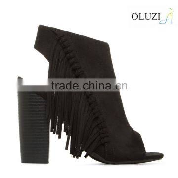 OLNS021 woman block heel summer beautiful girls wedge heel sandals open toe pumps for girls new collection