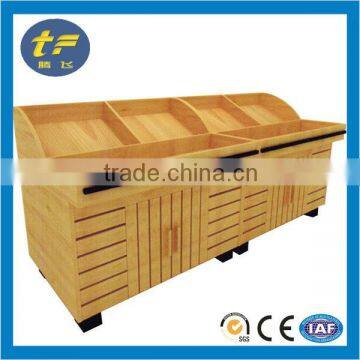 Hot Sale Square Wood Shelf For Supermarket