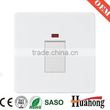 20A Modern Large panels wall switch for geyser and electric water heater
