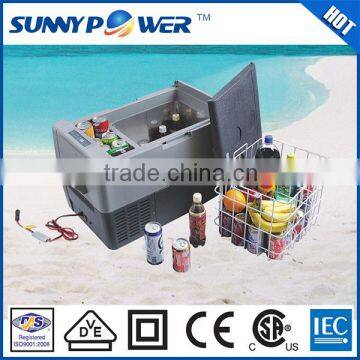 Solar 12v 24v Compressor Mobile 30L solar power refrigerator