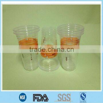 eco-friendly PP plastic cup for hot and cold drink/ custom designed transparent plastic cup for bubble tea/ juice/ cola/ ice