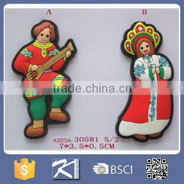 2017 Newest design soft pvc fridge magnet souvenir for sale