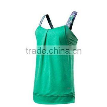 wholesale OWM ladies fashional vest/high spandex yoga vest