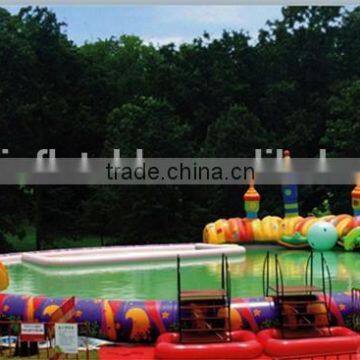 QH-WP-29 Giant Inflatable Water Park , Funny Inflatable Water Toys With Big Pool photo-2