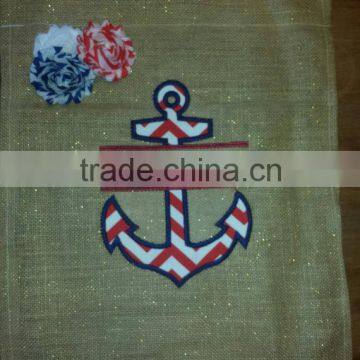 Factory selling garden flag blank burlap flags cheap garden flags