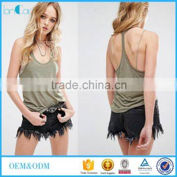 China Wholesale Women Clothes Tops Fashion Spaghetti Strap Tank Top