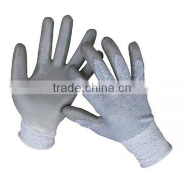 Cut Resistant Water Based PU Coated Safety Hand Gloves Manufacture in China