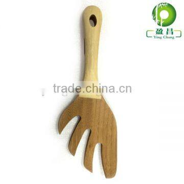 Bamboo wooden salad spoon and fork