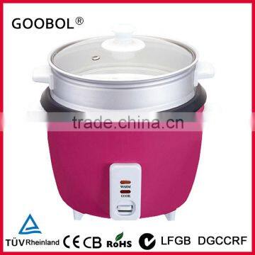 Multicooker Small Drum Rice Cooker With Steamer Nonstick Coating UL/CE/GS /FDA/Rohs Approvals