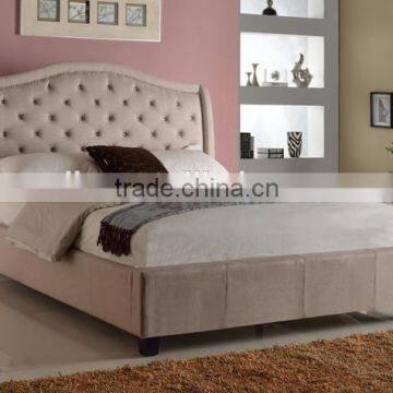 Elegant Modern Style Fabric bed furniture ,King Size Fabric Bed (MB8009)