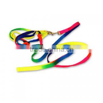Factory Price Rainbow Nylon Leash and Chest For Small/large Dogs;nylon Material Dog Leash and Dog Chest photo-4