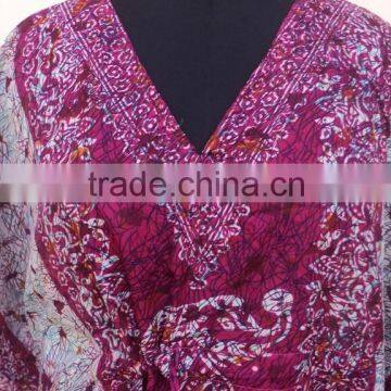 Multi design printed polyester beachwear ponchos & kaftan wear for girls & womans