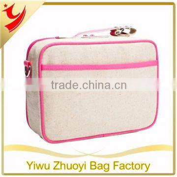 Pink Piping Thermal Lunch Box Bag for Children and Kids