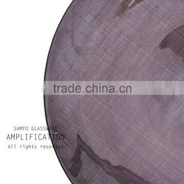 SAMYO Handcrafted Under Plate Classical Silica Glass Plate photo-2