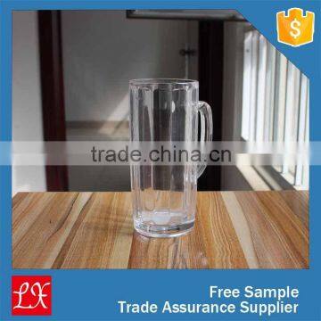 Glass Drinkware Type Beer glass mug /handle beer mug /500ml beer glass