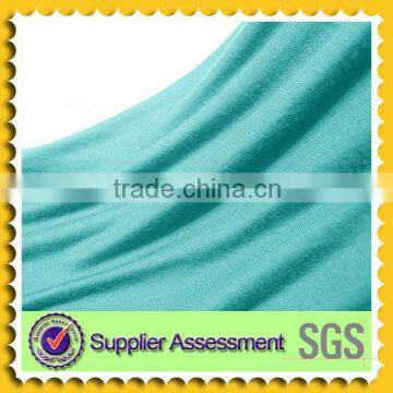 Knitting dyed polyester rayon stretch fabric