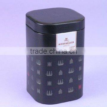 Square tea tin packaging box