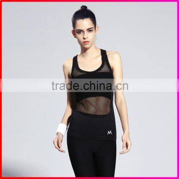 Quick dry sweat releasing sport running tank top women