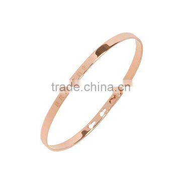 Memories Bangles With Customize Design Word 'BREATHE' With 4mm/7mm Width photo-2