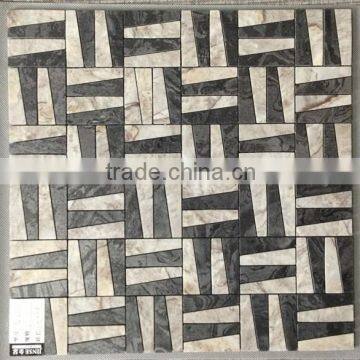 Brushed tile aluminium mosaic for background walls