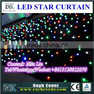 2016 New products ceiling LED curtain /led star curtain/LED Star Cloth /dmx led curtain for sale