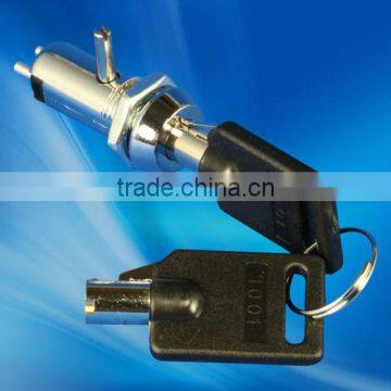 Micro Dual Functioned Tubular Key Lock Switch