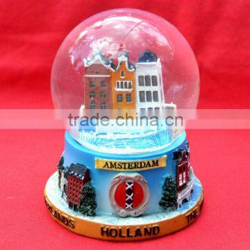 polyresin souvenirs Snowglobe Holland Amsterdam