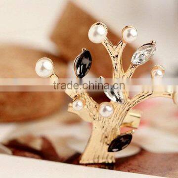 Tree brooch christmas tree pin crystal jewelry