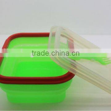 2013 the Latest Collapsible Single Case Silicone Lunch Box