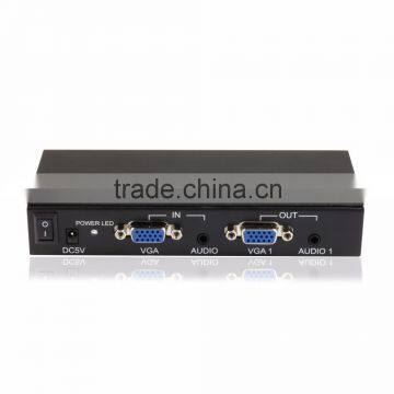 4 VGA Output VGA Splitter 1X4 With 3.5mm Stereo Audio photo-2