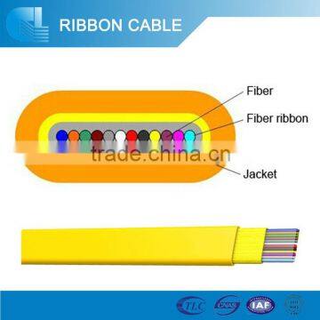 Indoor Optical Fiber Cable 12 Core Flat Ribbon Cable (GJDFBV)