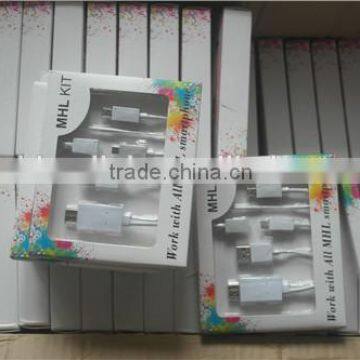 Micro USB To HDMIMobile High-Definition Link (MHL) Adapter Cable Black Top Quality photo-2